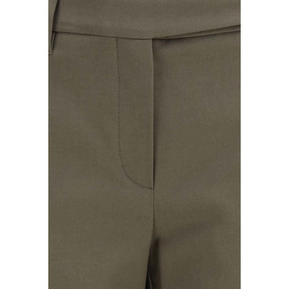 Brunello Cucinelli Bicolor Cotton Dress Women's Pants