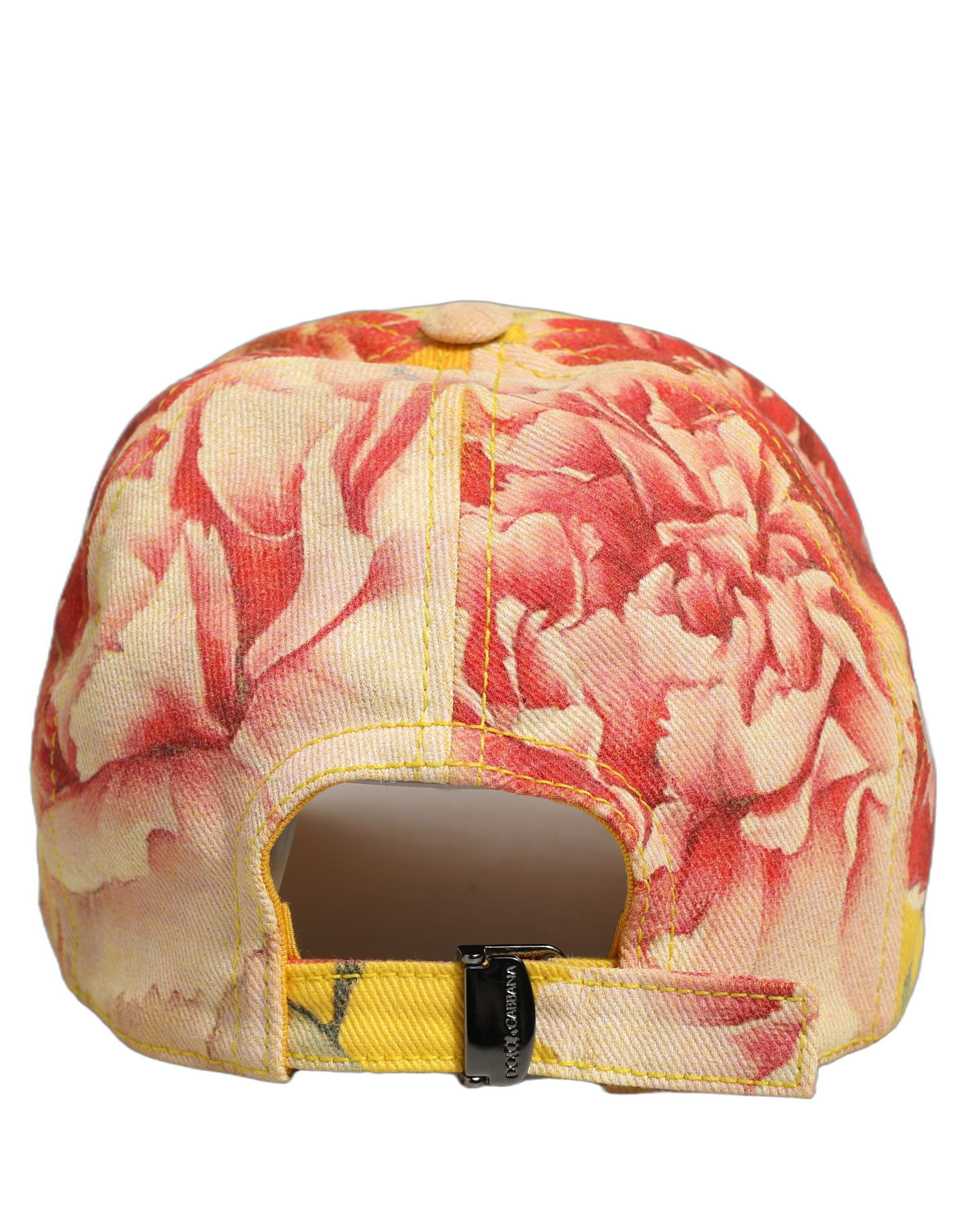 Dolce & Gabbana Men Multicolor Cotton Floral Baseball Capello Men's Hat