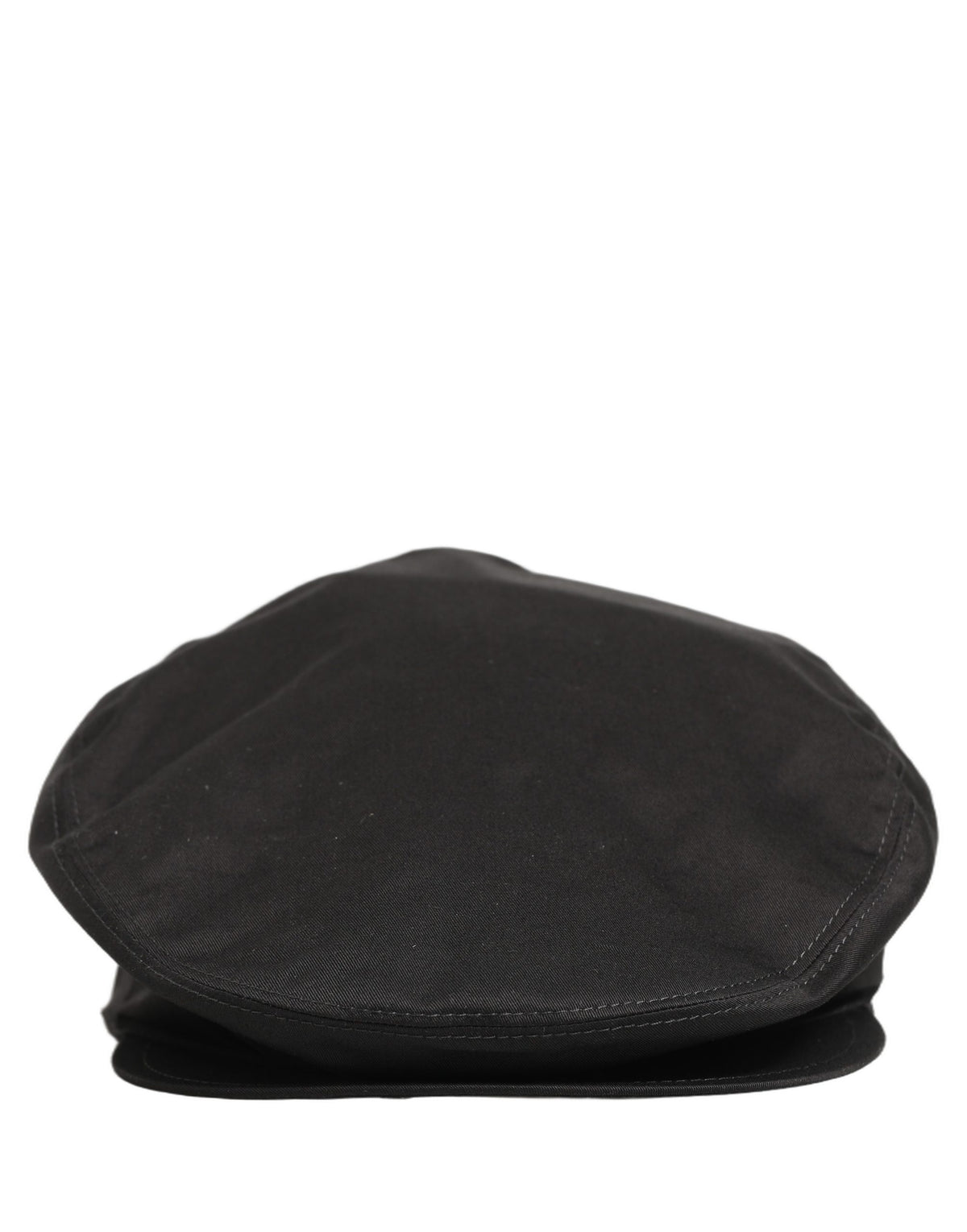 Dolce & Gabbana Men Black Cotton Stretch Newsboy Cloth Capello Men's Hat