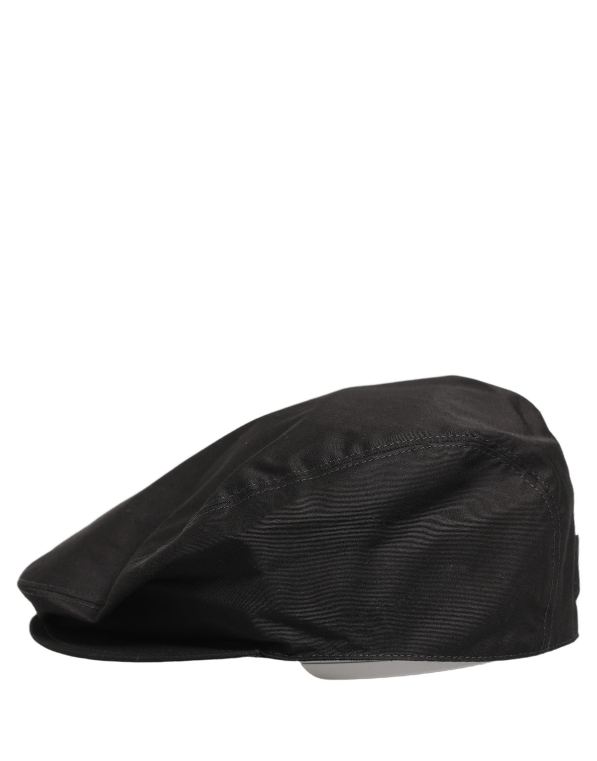 Dolce & Gabbana Men Black Cotton Stretch Newsboy Cloth Capello Men's Hat
