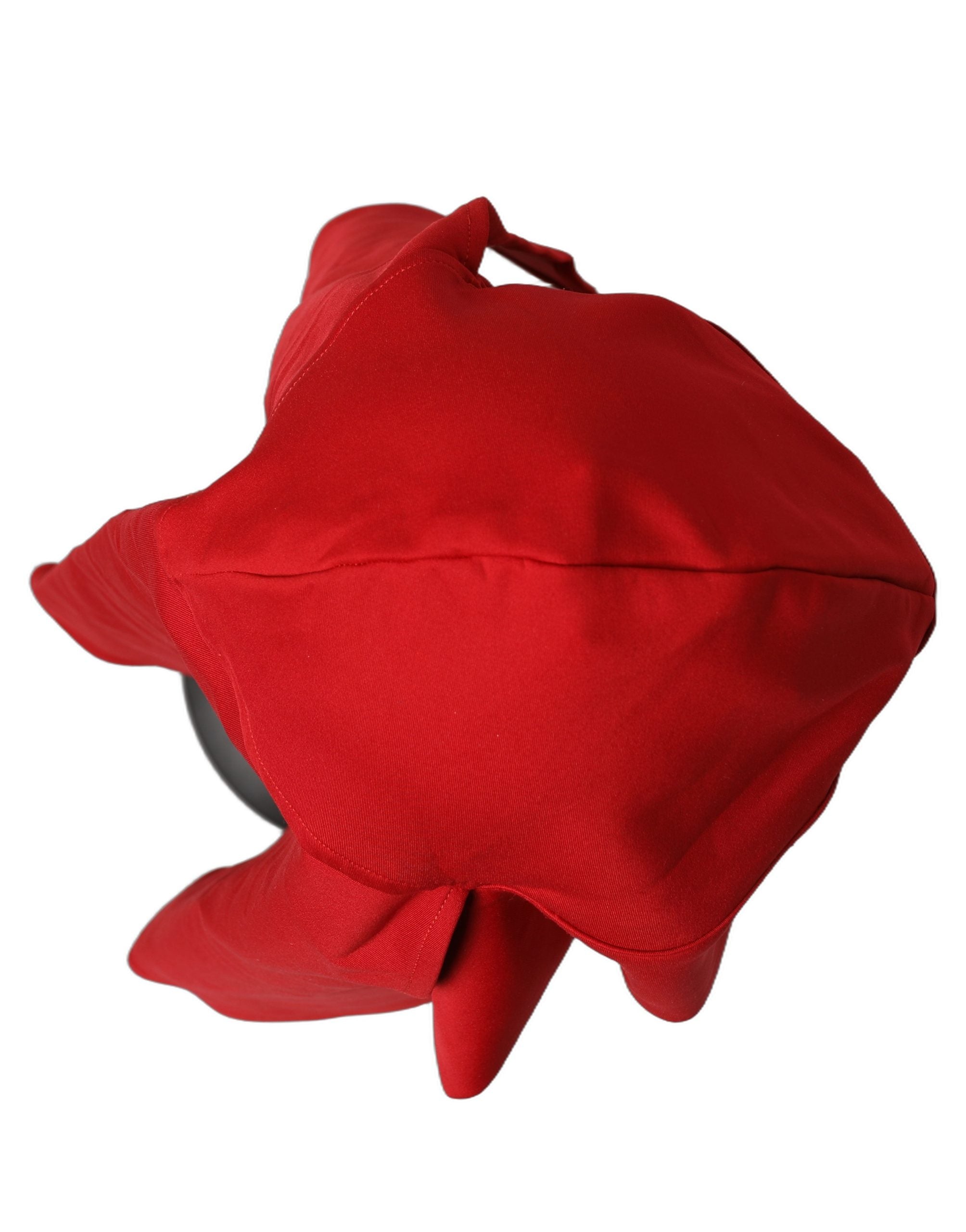 Dolce & Gabbana Women Red Polyester Whole Head Wrap Capello Women's Hat