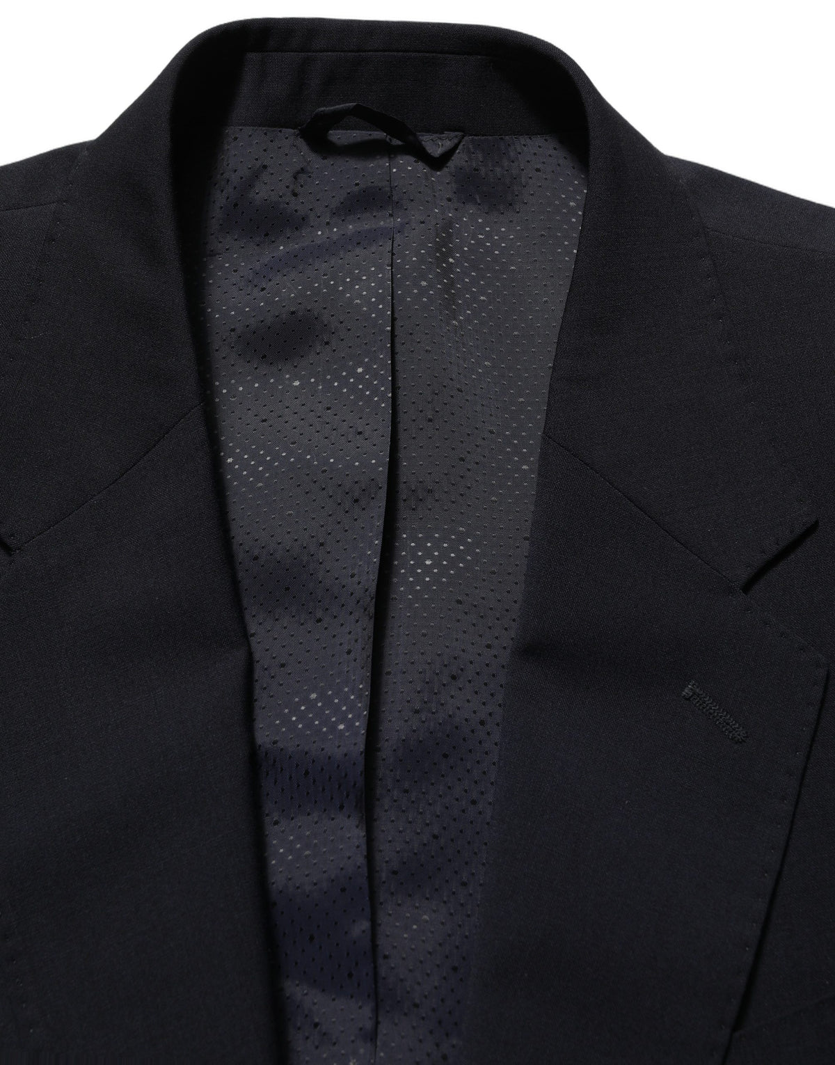 Dolce & Gabbana Dark Blue Wool Single Breasted Men Blazer Men's Jacket
