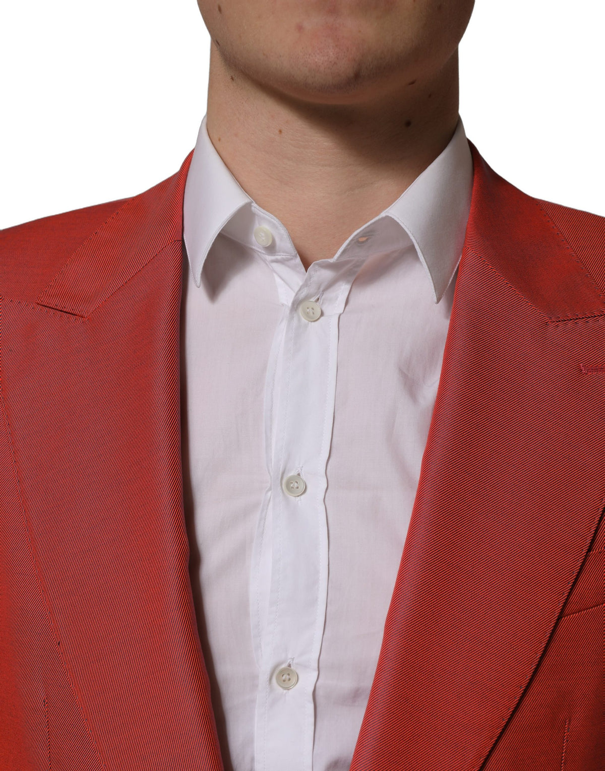 Dolce & Gabbana Red Wool Single Breasted Men Blazer Men's Jacket