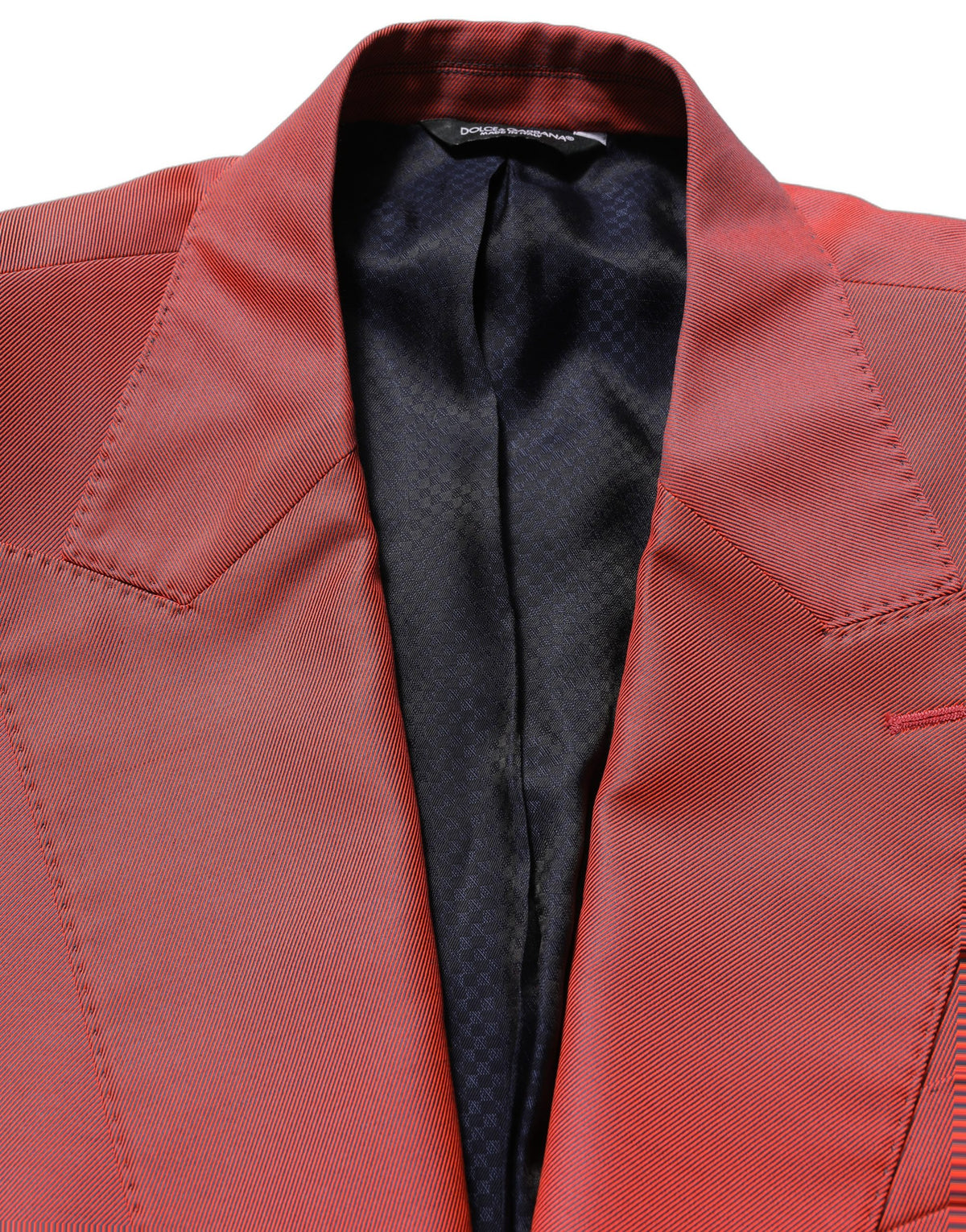 Dolce & Gabbana Red Wool Single Breasted Men Blazer Men's Jacket
