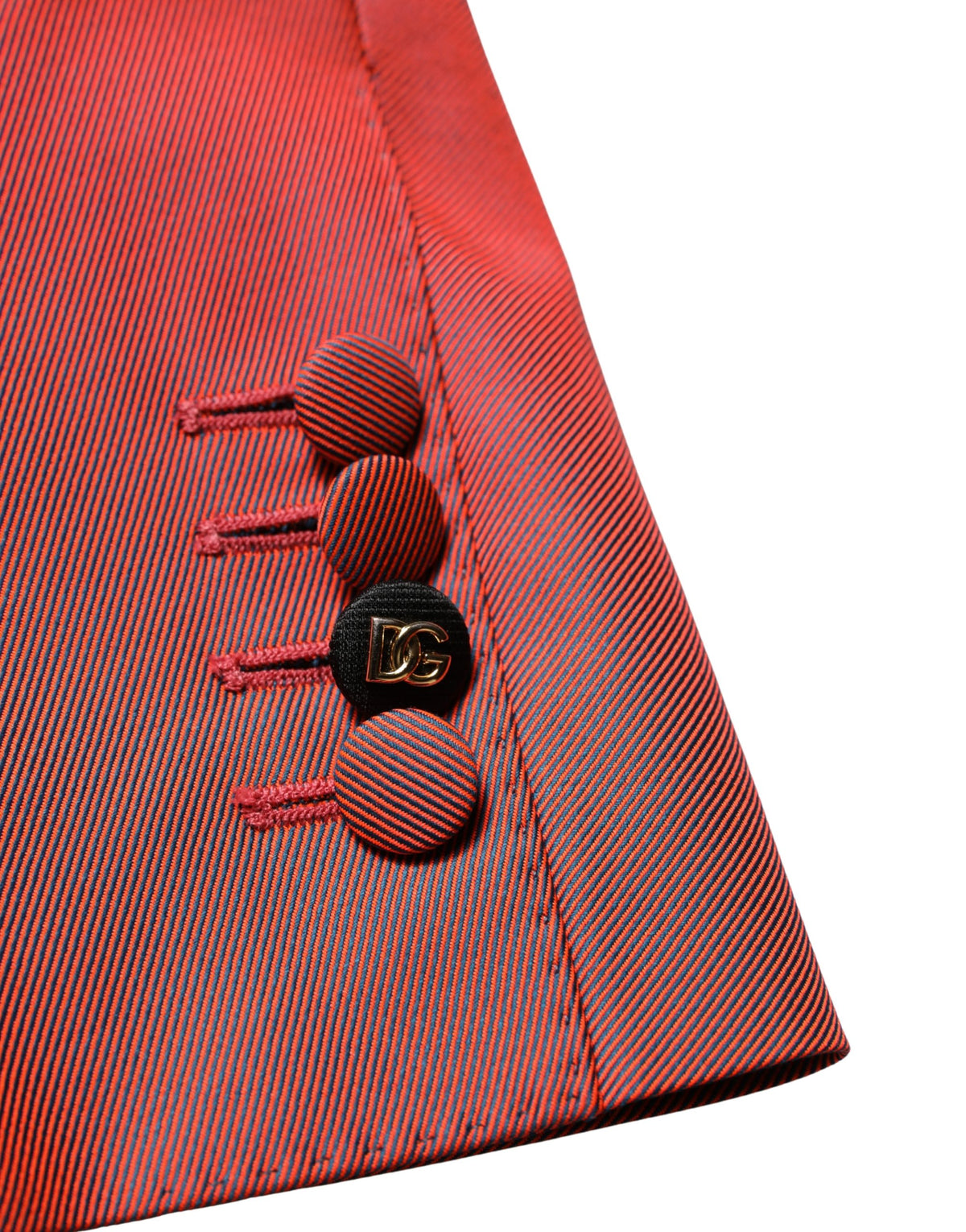 Dolce & Gabbana Red Wool Single Breasted Men Blazer Men's Jacket