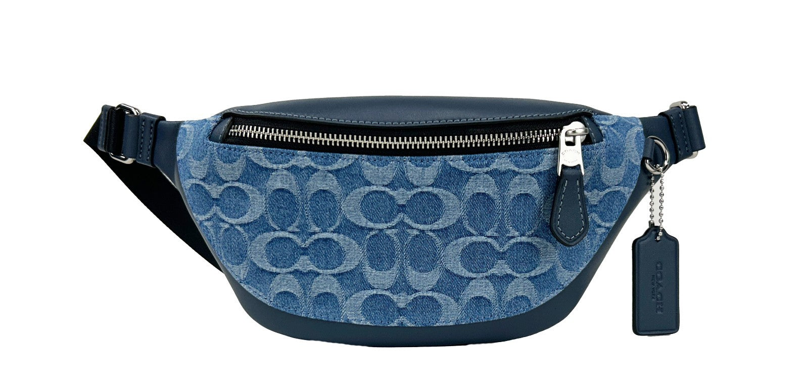 COACH Coach Warren Mini Signature Denim Fanny Belt Women's Bag