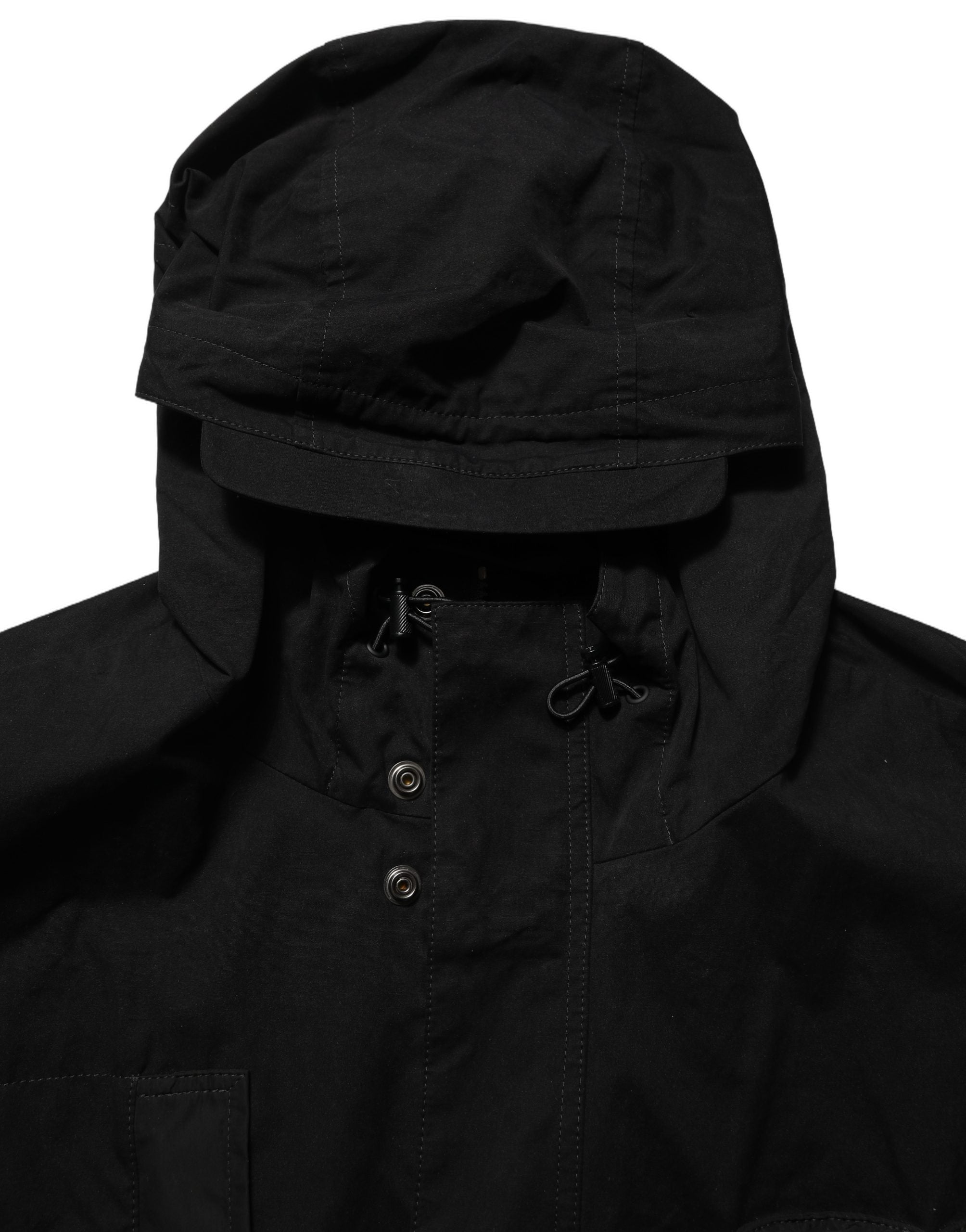 Dolce & Gabbana Black Nylon Men Hooded Windbreaker Men's Jacket