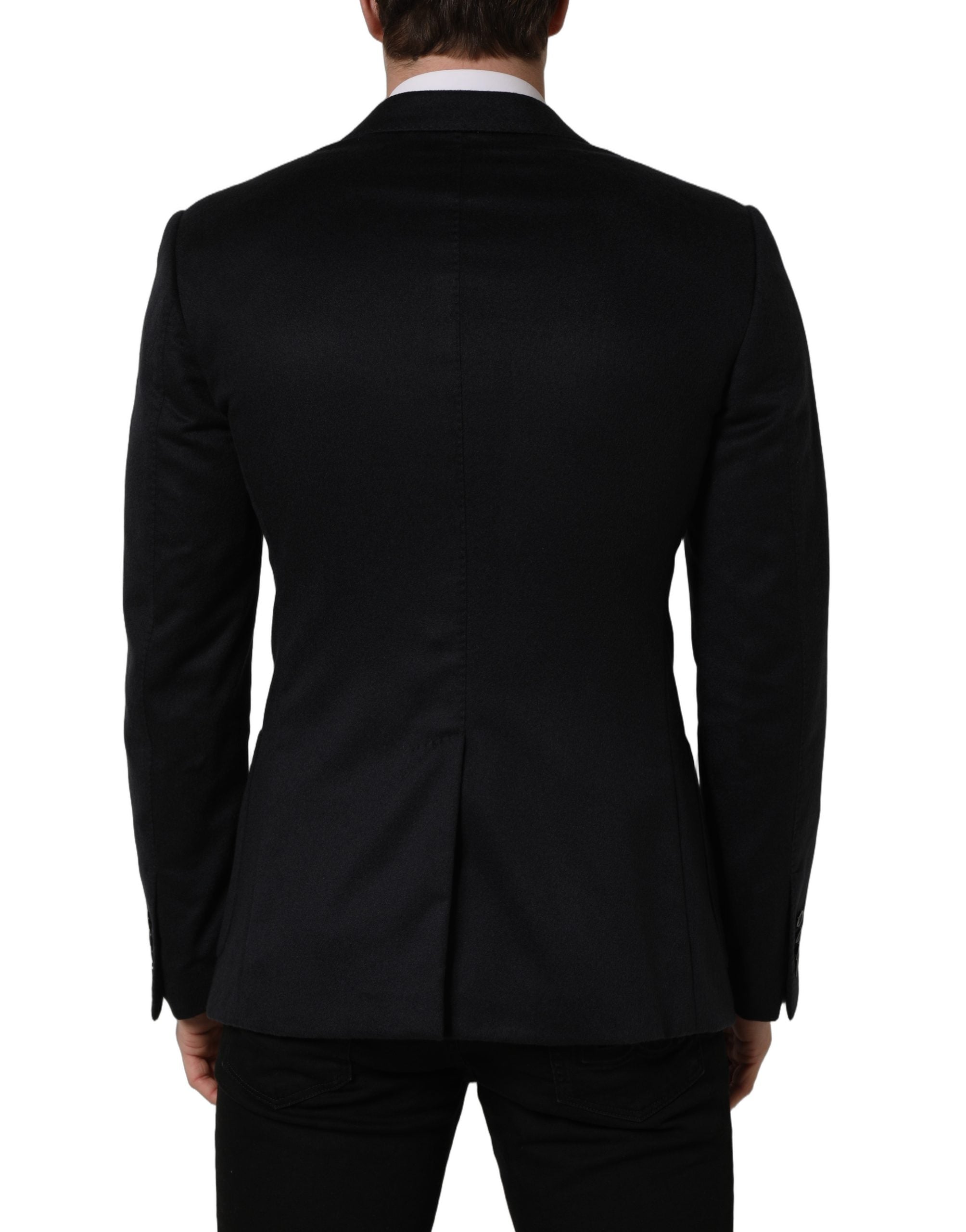 Dolce & Gabbana Blue Cashmere Single Breasted Blazer Men's Jacket (Pre-Owned)