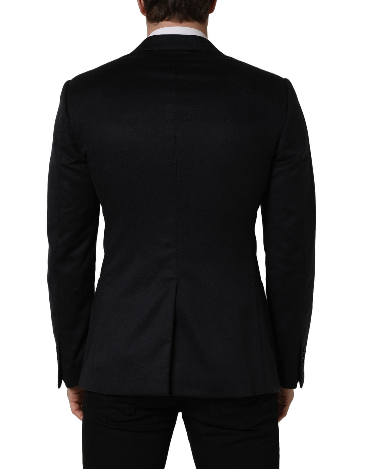 Dolce & Gabbana Blue Cashmere Single Breasted Blazer Men's Jacket (Pre-Owned)