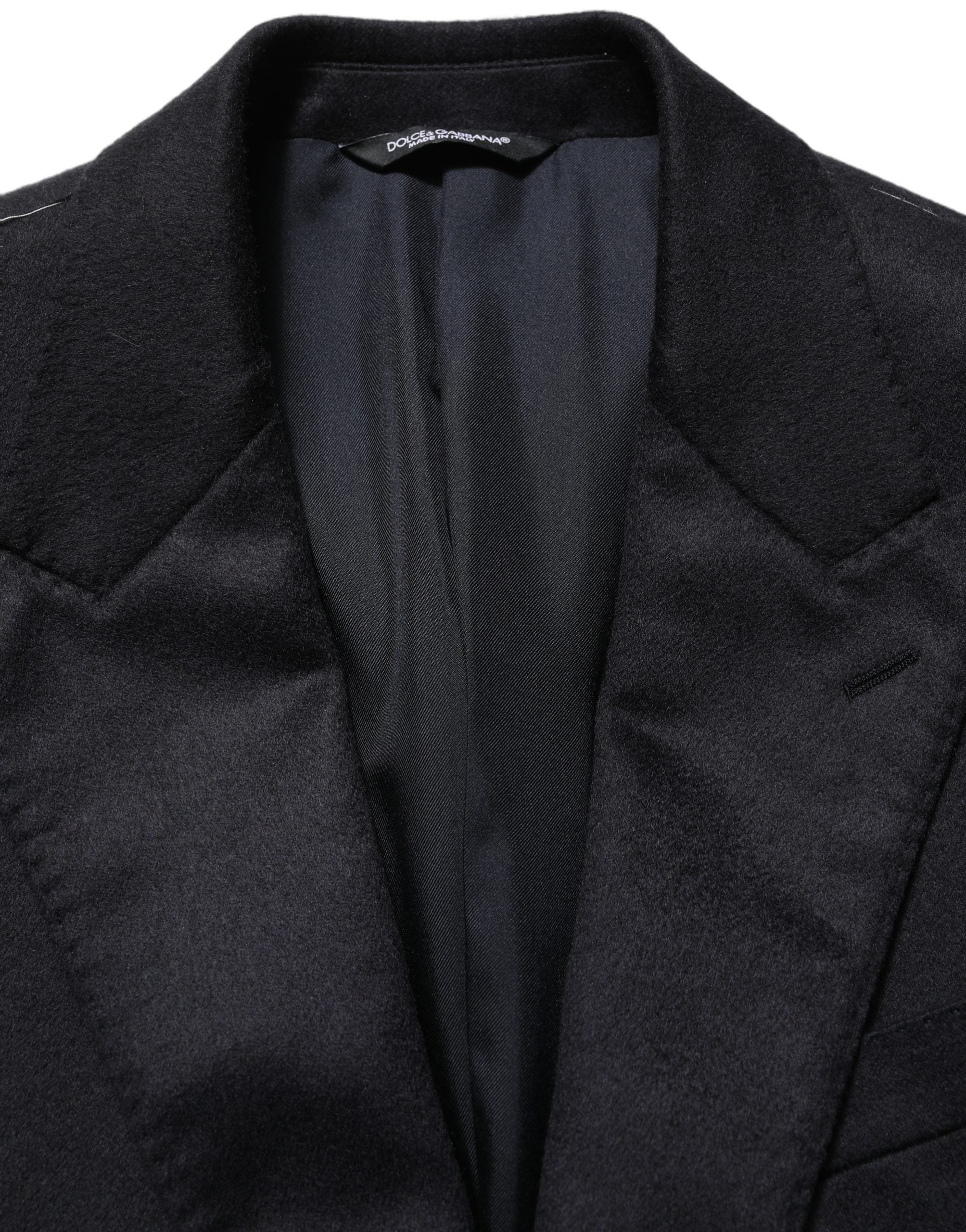 Dolce & Gabbana Blue Cashmere Single Breasted Blazer Men's Jacket (Pre-Owned)