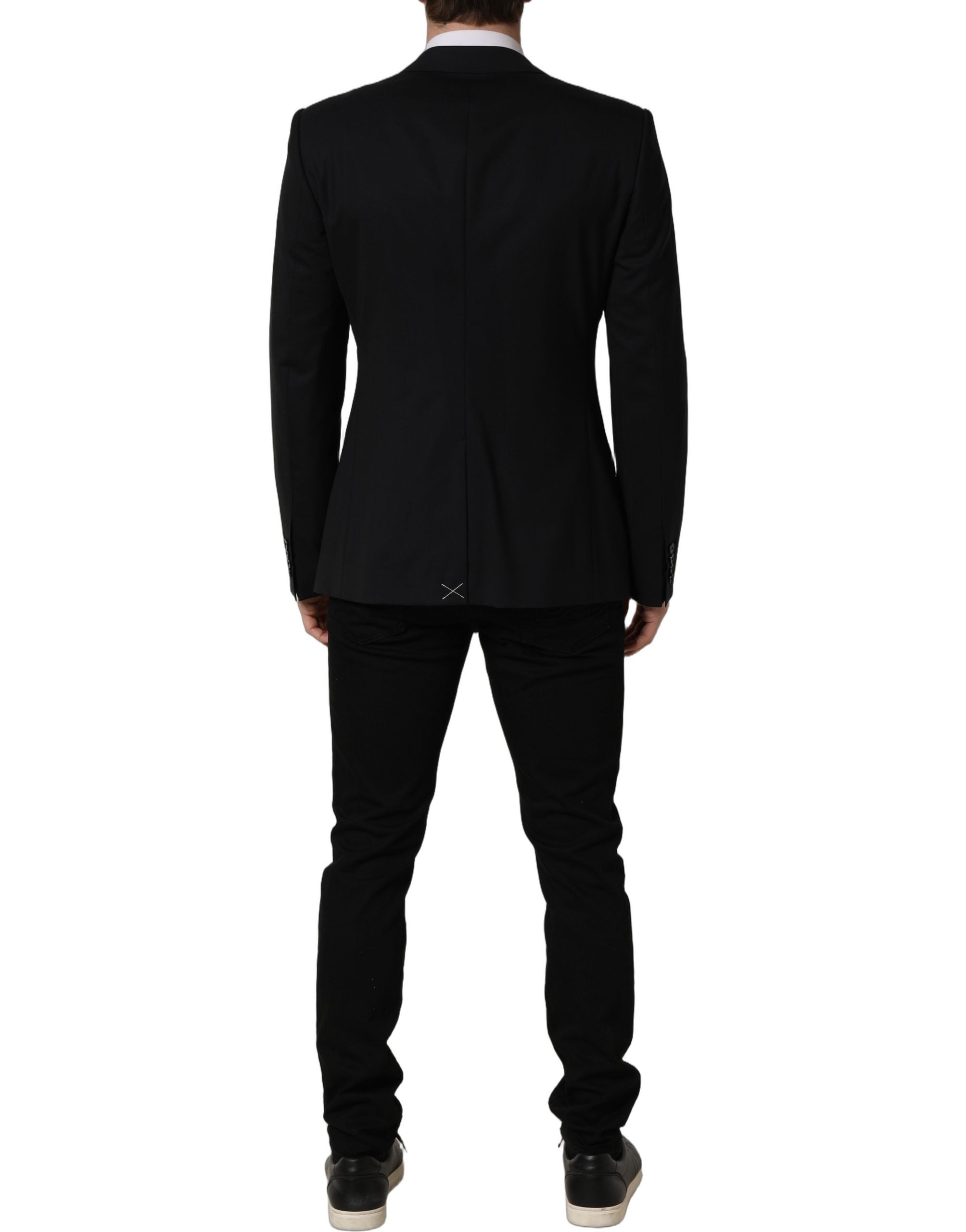 Dolce & Gabbana Black Wool Single Breasted Blazer Men's Jacket