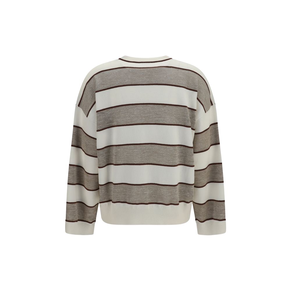 Brunello Cucinelli Beige Wool Oves Aries Women's Sweatshirt