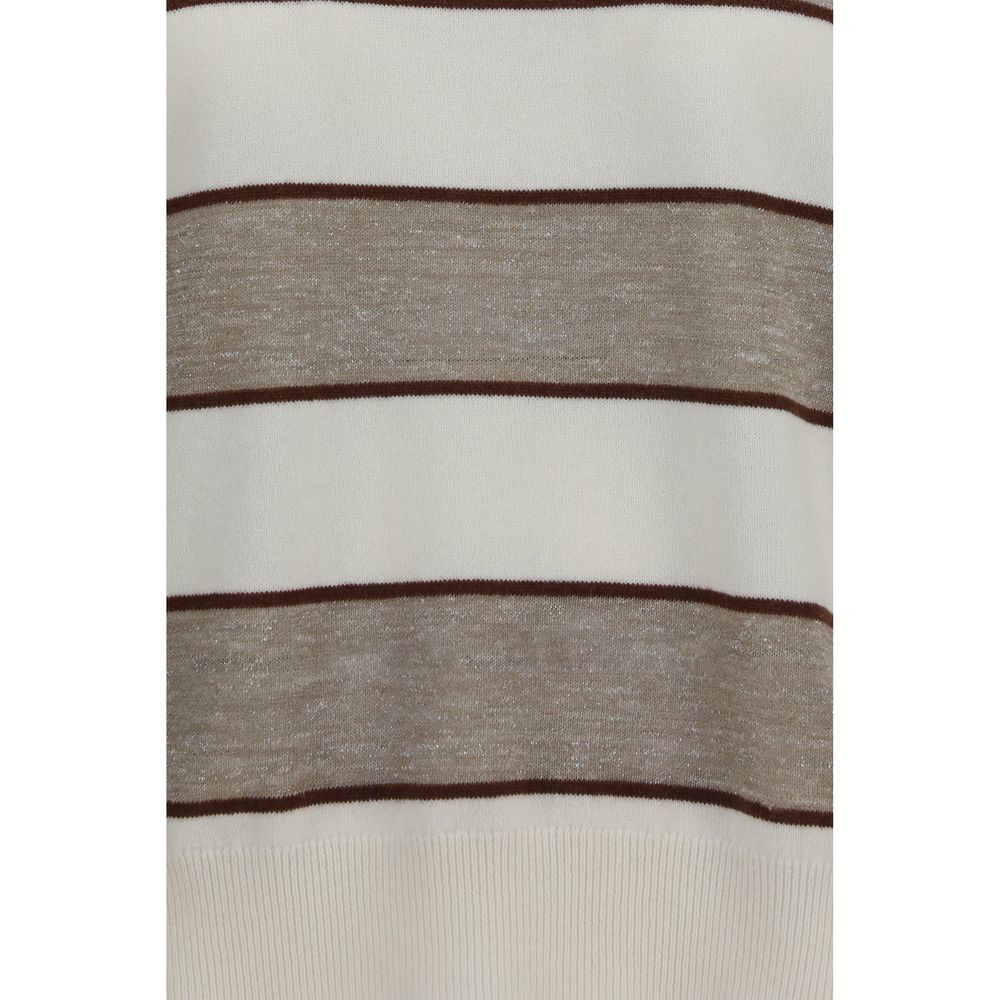 Brunello Cucinelli Beige Wool Oves Aries Women's Sweatshirt