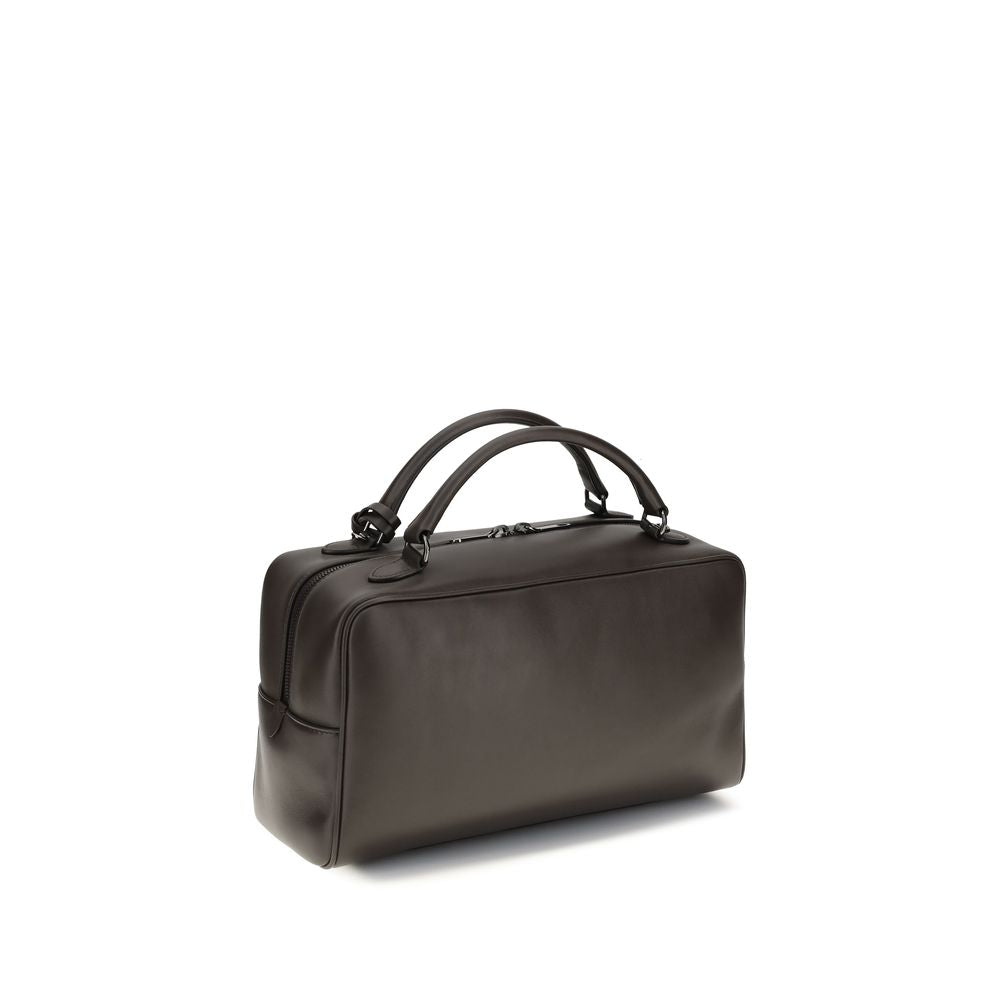 Brunello Cucinelli Brown Calf Leather Bos Taurus Shoulder Women's Bag