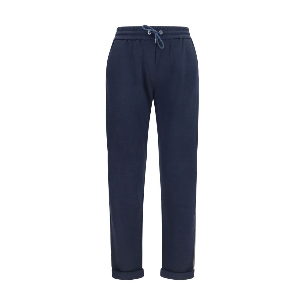 Brunello Cucinelli Blue Polyamide Casual Women's Pants