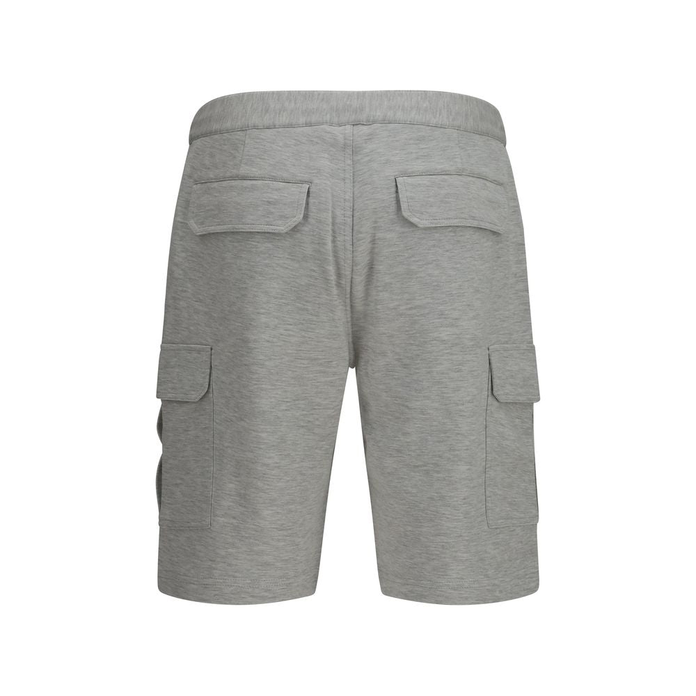 Brunello Cucinelli Gray Cotton Bermuda Men's Shorts