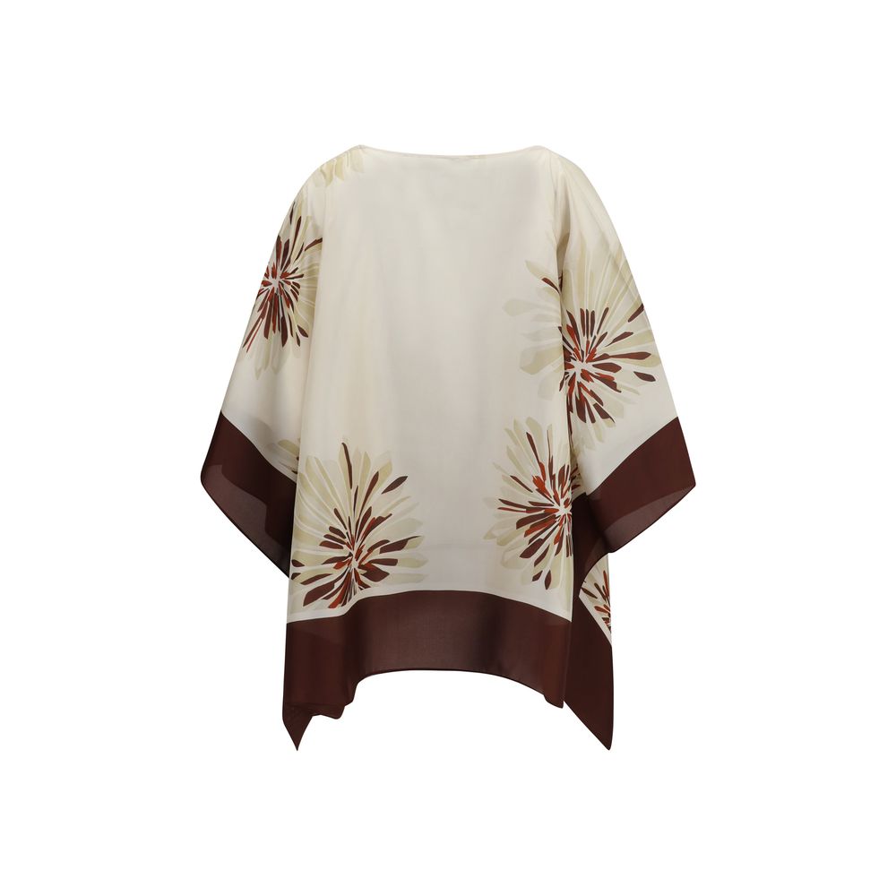 Brunello Cucinelli Multicolor Silk Women's Blouse