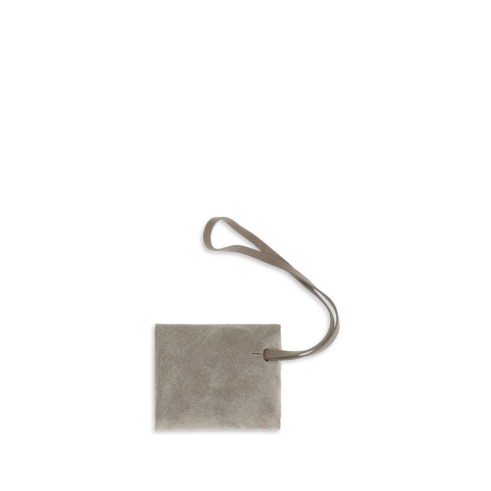 Brunello Cucinelli Gray Calf Leather Bos Taurus Women's Keychain