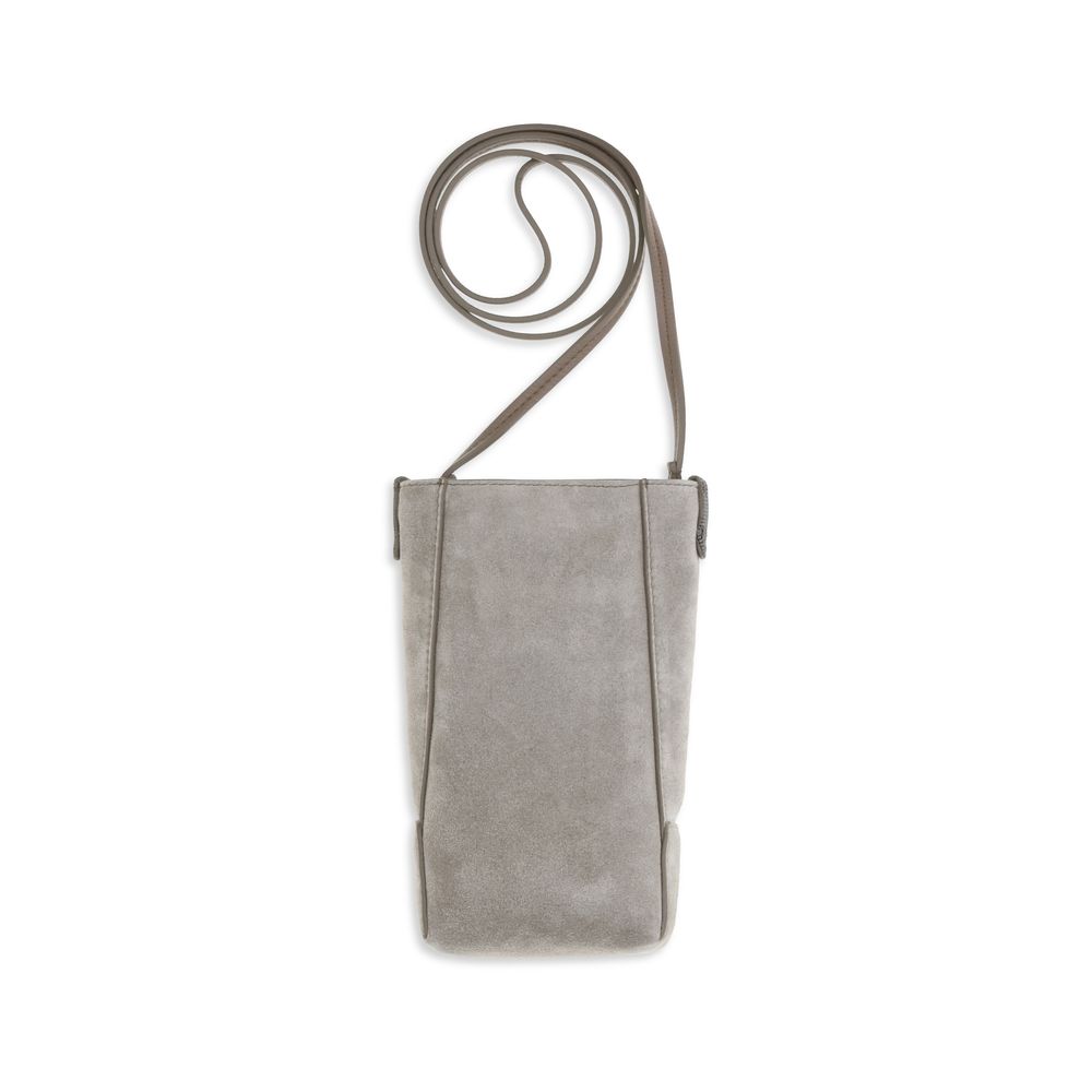 Brunello Cucinelli Gray Calf Leather Bos Taurus Other Women's Accessories