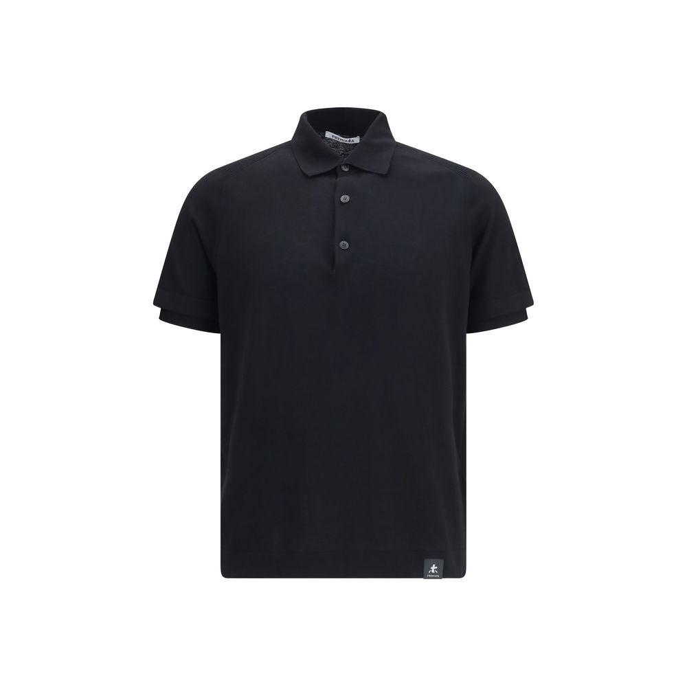 Premiata Black Cotton Polo Men's Shirt