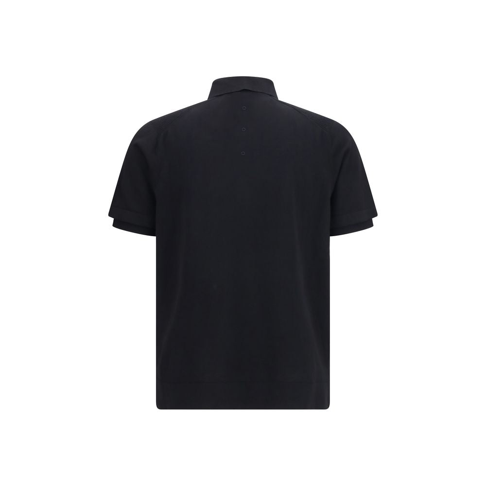 Premiata Black Cotton Polo Men's Shirt
