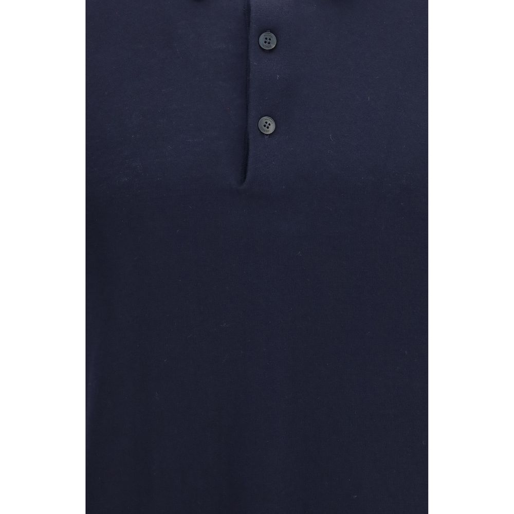 Premiata Blue Cotton Polo Men's Shirt