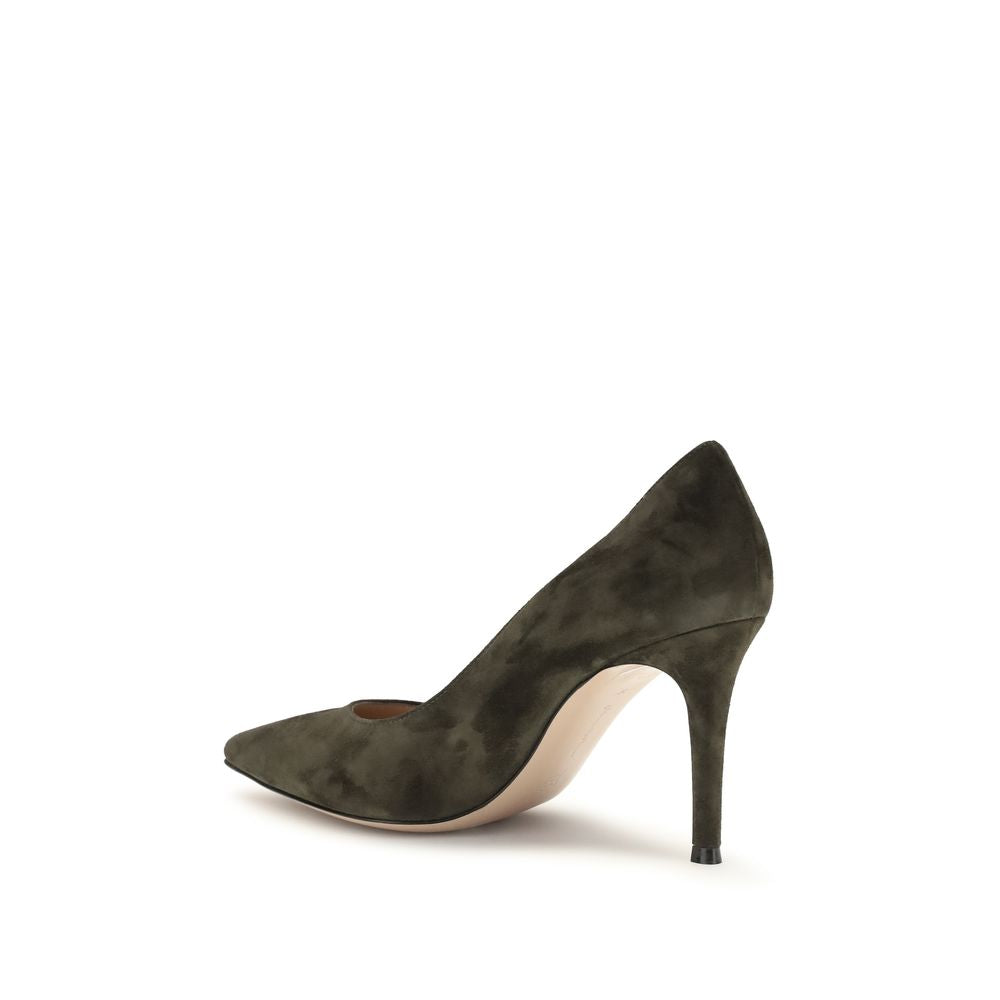 Gianvito Rossi Bicolor Calf Leather Bos Taurus High Heel Women's Pumps