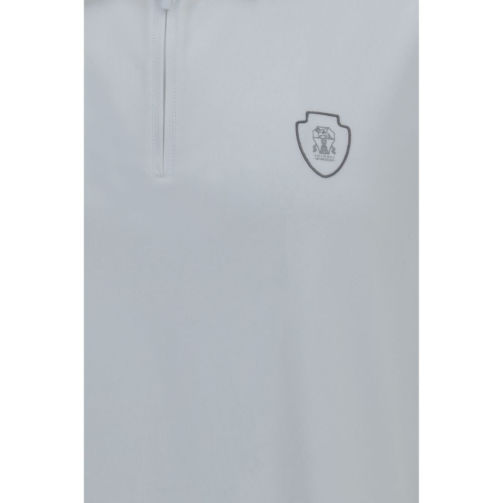 Brunello Cucinelli White Polyamide Polo Men's Shirt