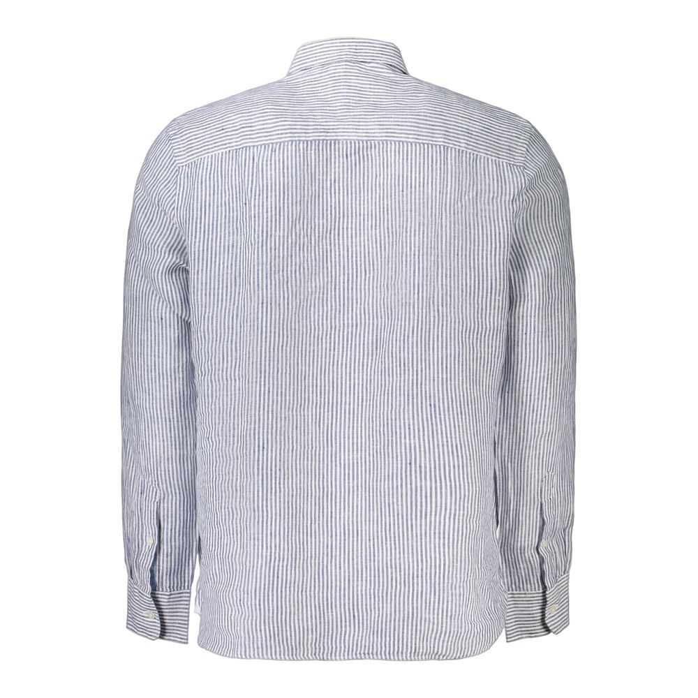 North Sails Blue Linen Men's Men's Shirt