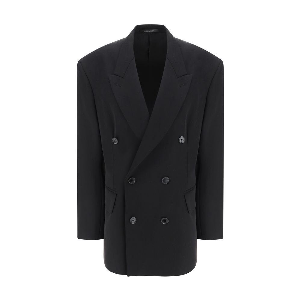 Balenciaga Black Wool Oves Aries Women's Blazer