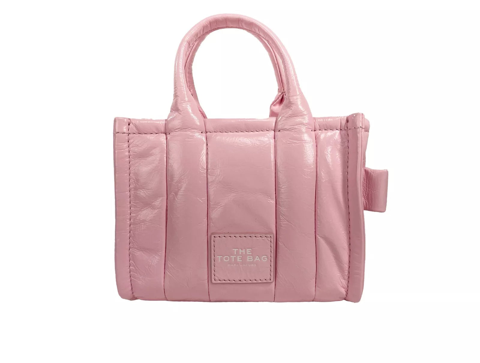 Marc Jacobs Marc Jacobs The Shiny Crinkle Micro Tote Bubblegum Leather Women's Crossbody