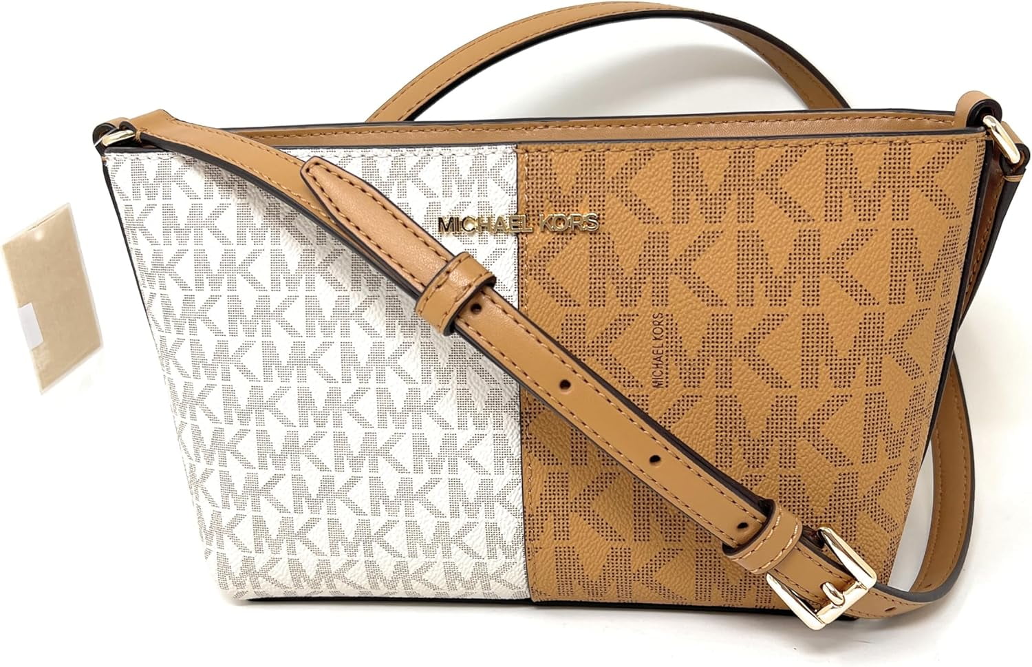 Michael Kors Michael Kors Jet Set - Small Two-Tone Logo Crossbody Women's Bag