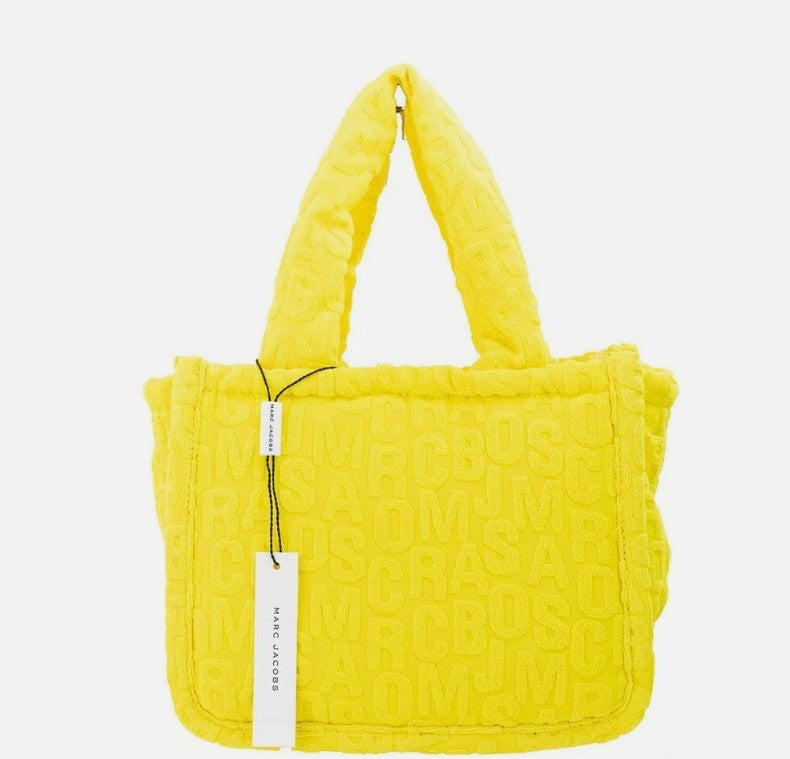 Marc Jacobs Marc Jacobs The Monogram Terry Tote Small Golden Kiwi Shoulder Bag Women's Purse