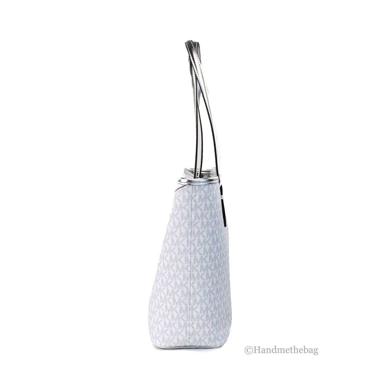 Michael Kors Michael Kors Jet Set Travel Girls Medium Signature Carryall Tote White Women's MK