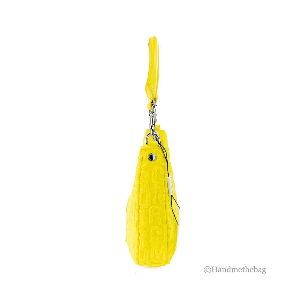 Marc Jacobs Marc Jacobs Monogram Terry Fabric Golden Kiwi Hobo Shoulder Bag Women's Purse