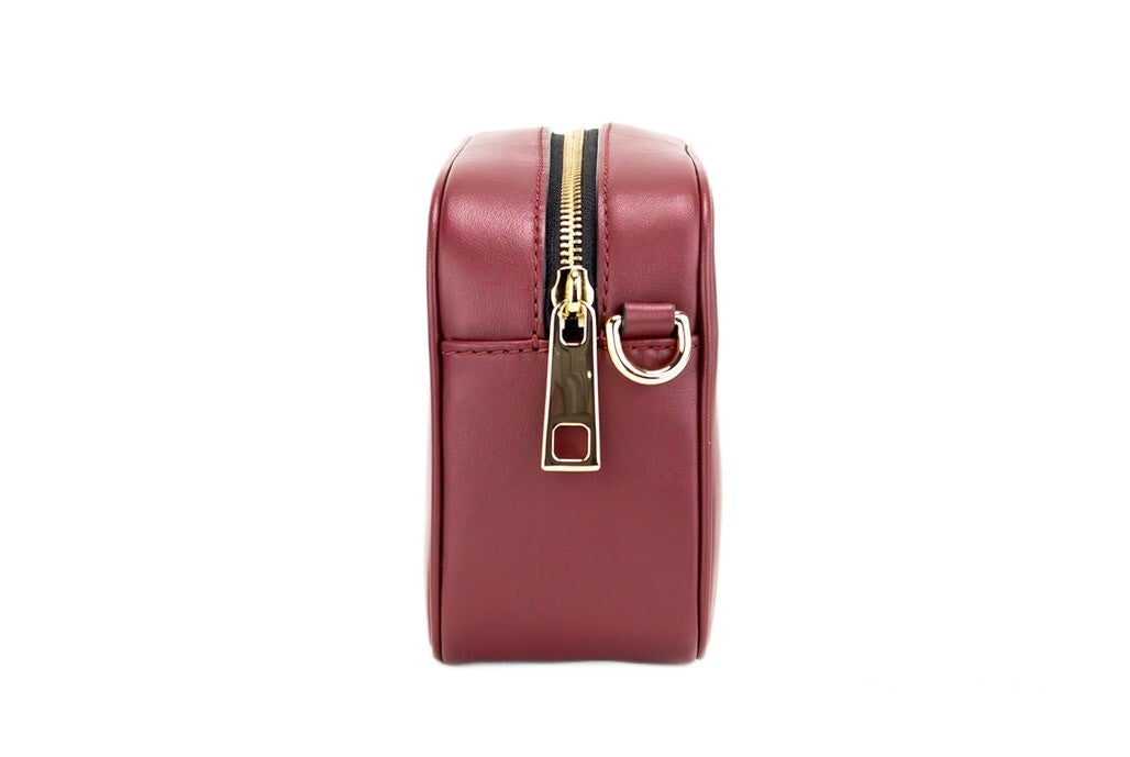 Marc Jacobs Marc Jacobs Flash Pomegranate Smooth Leather Embossed Camera Crossbody Bag Women's Purse