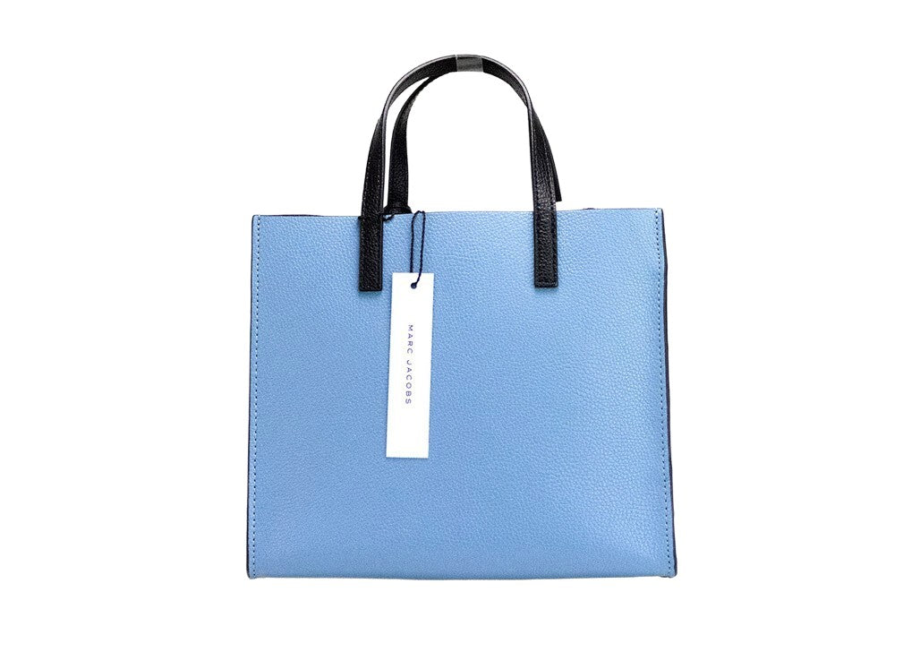 Marc Jacobs Marc Jacobs Grind Mini Blue Heaven Colorblock Leather Tote Crossbody Bag Women's Purse