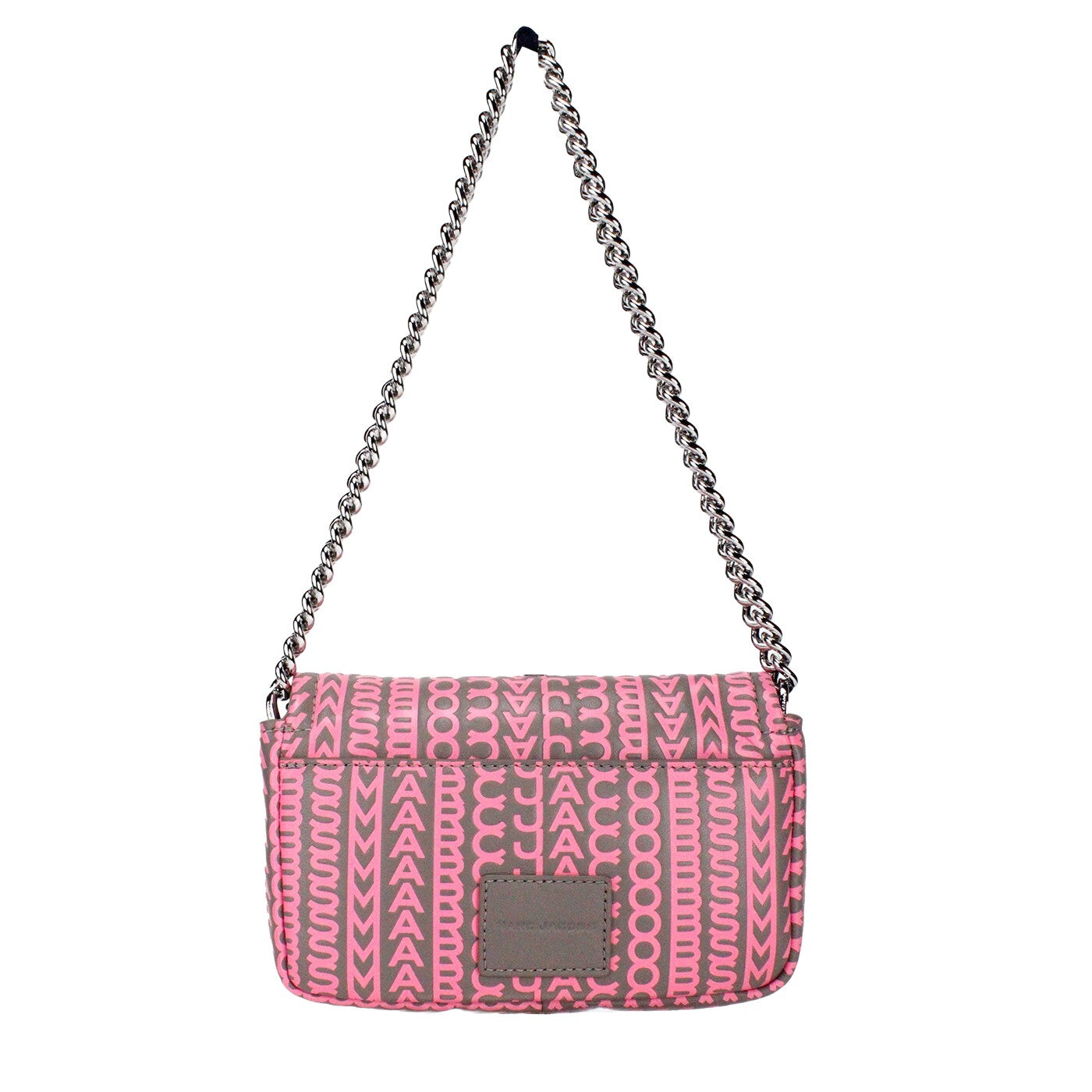 Marc Jacobs Marc Jacobs Neon Pink The Monogram Leather J Marc Mini Shoulder Bag Women's Crossbody