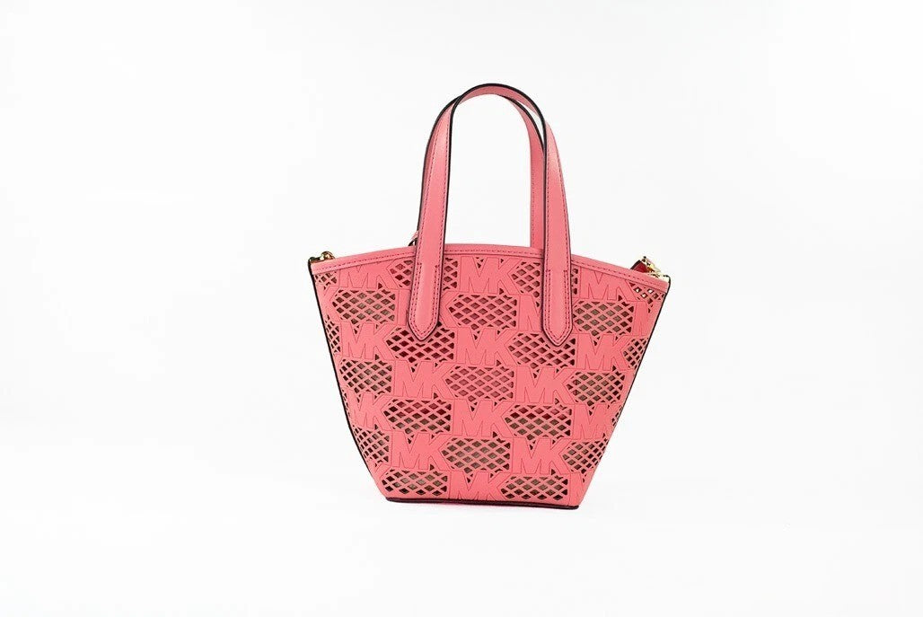 Michael Kors Michael Kors Kimber Small Tea Rose Leather 2-In-1 Zip Tote Messenger Bag Women's Purse