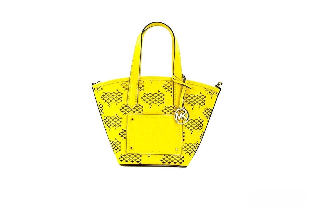 Michael Kors Michael Kors Kimber Small Daffodil Leather 2-In-1 Zip Tote Messenger Bag Women's Purse