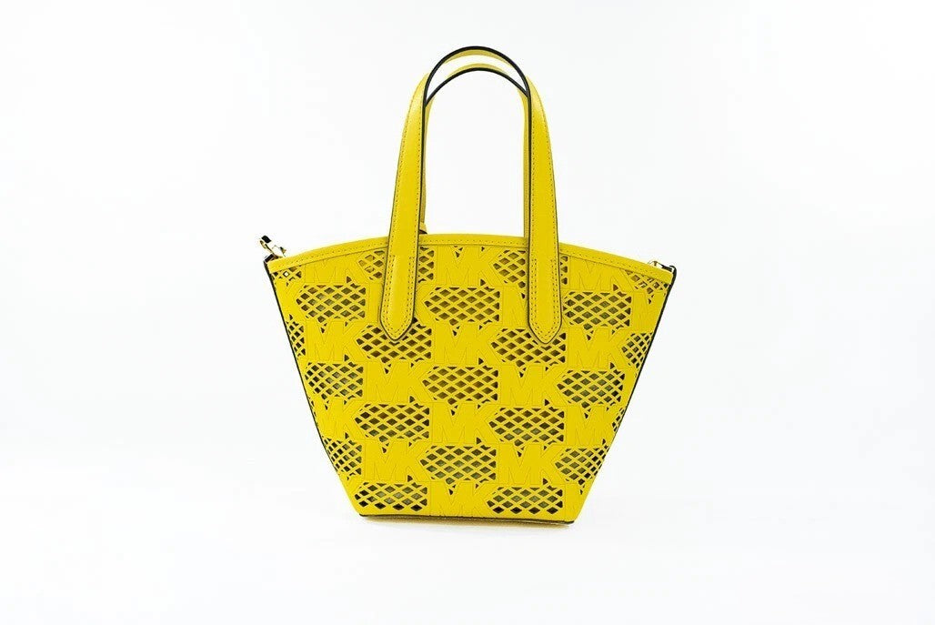 Michael Kors Michael Kors Kimber Small Daffodil Leather 2-In-1 Zip Tote Messenger Bag Women's Purse