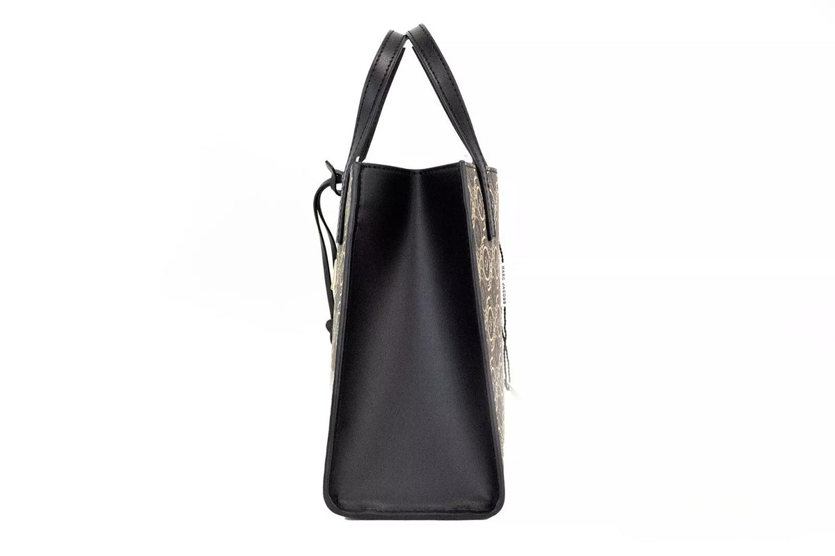 Marc Jacobs Marc Jacobs Mini Grind Signet Printed Leather Crossbody Tote Handbag Women's Purse