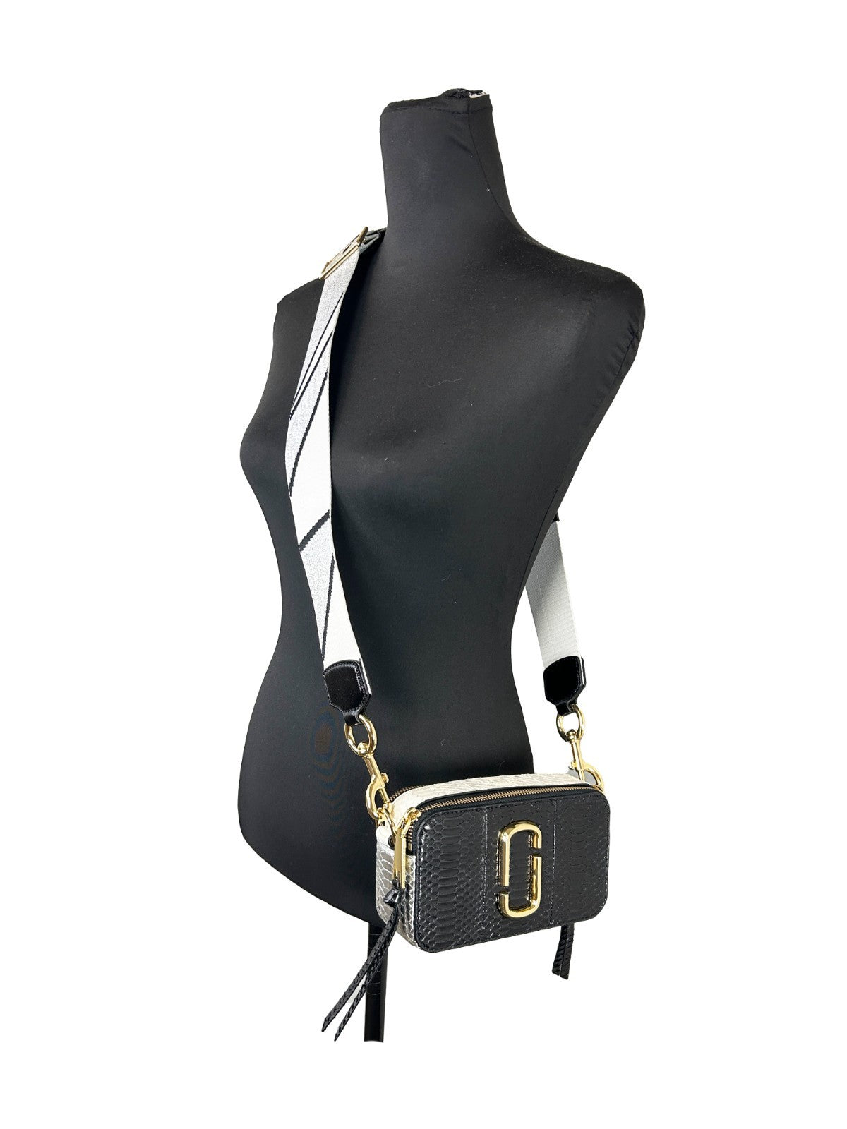 Marc Jacobs Marc Jacobs The Snapshot Snake Skin Crossbody Women's Bag