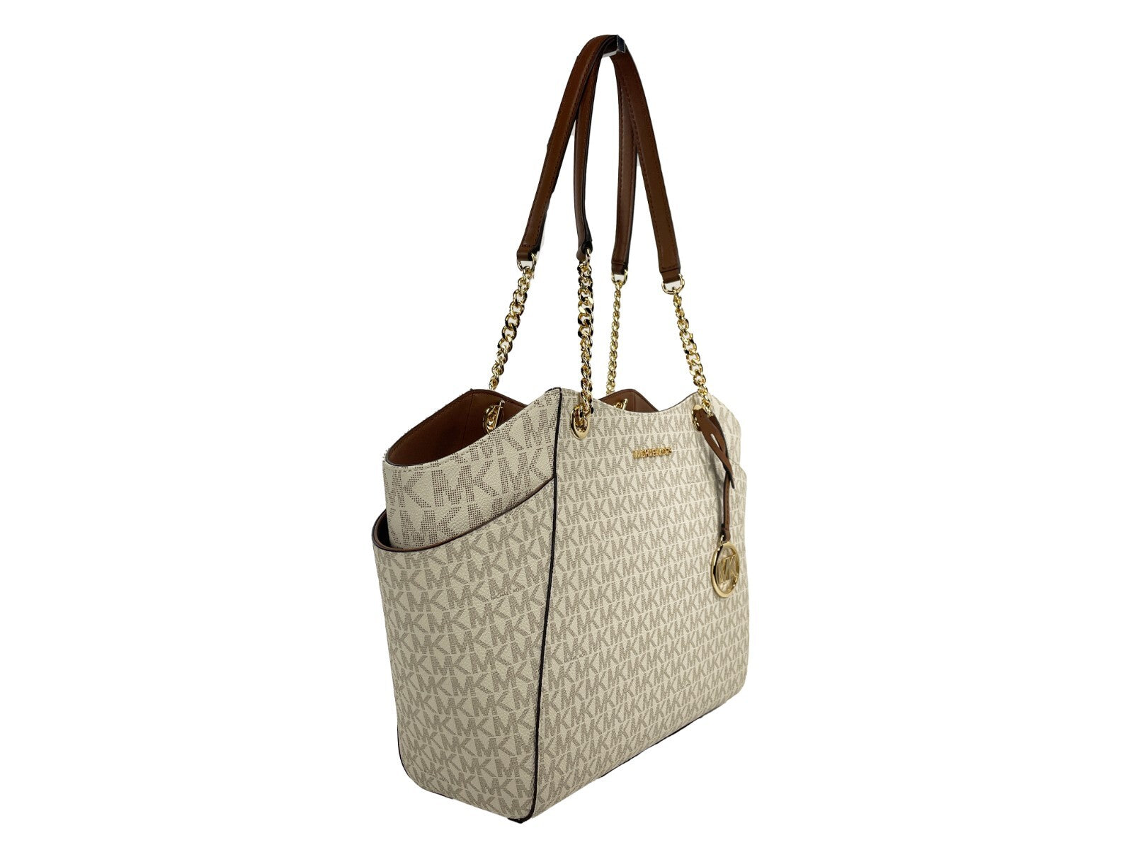 Michael Kors Michael Kors Jet Set Travel Large Logo Tote Women's Vanilla