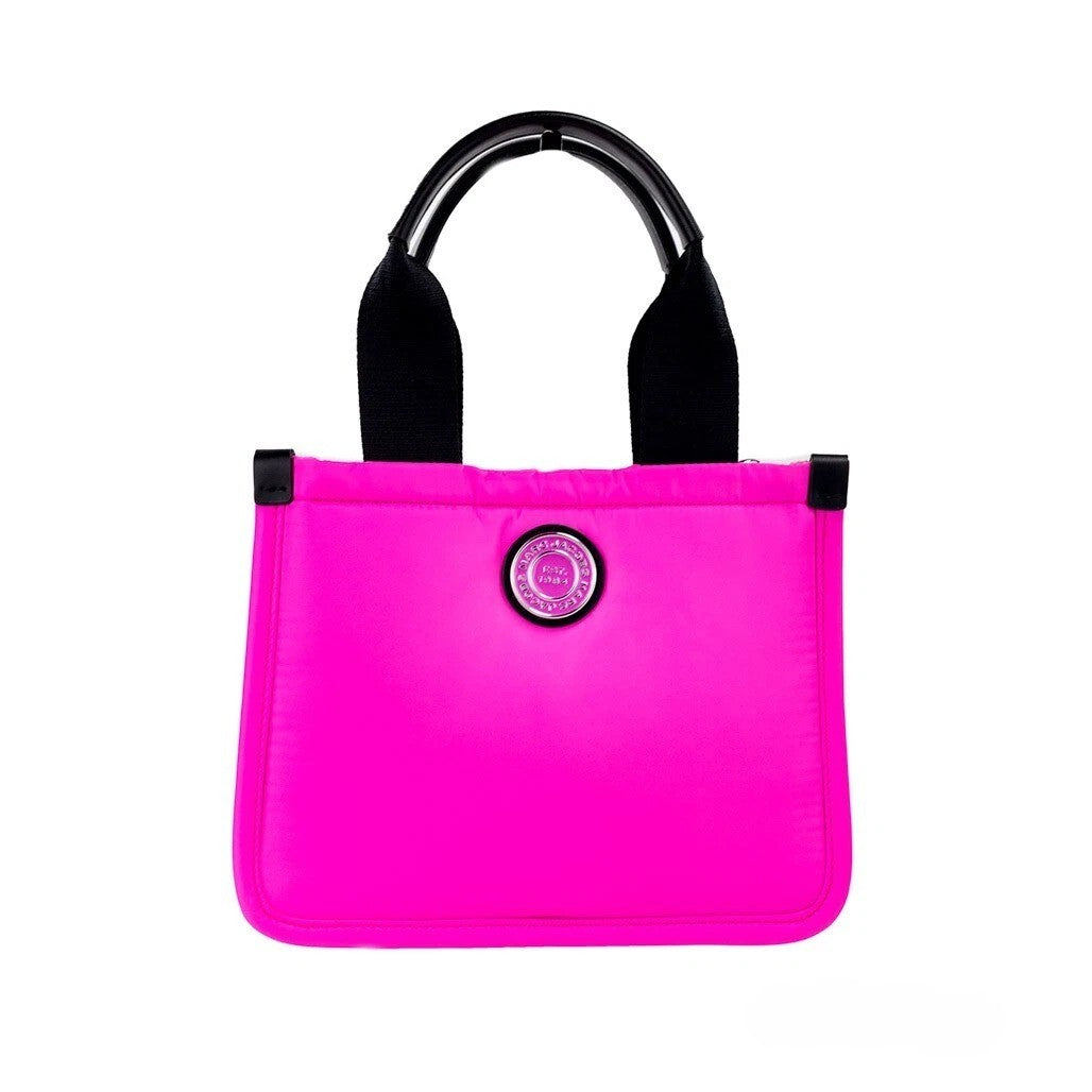 Marc Jacobs Marc Jacobs Small Neon Fuchsia Nylon Fabric Tote Convertible Bag Women's Purse