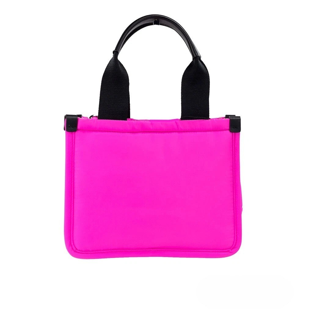 Marc Jacobs Marc Jacobs Small Neon Fuchsia Nylon Fabric Tote Convertible Bag Women's Purse