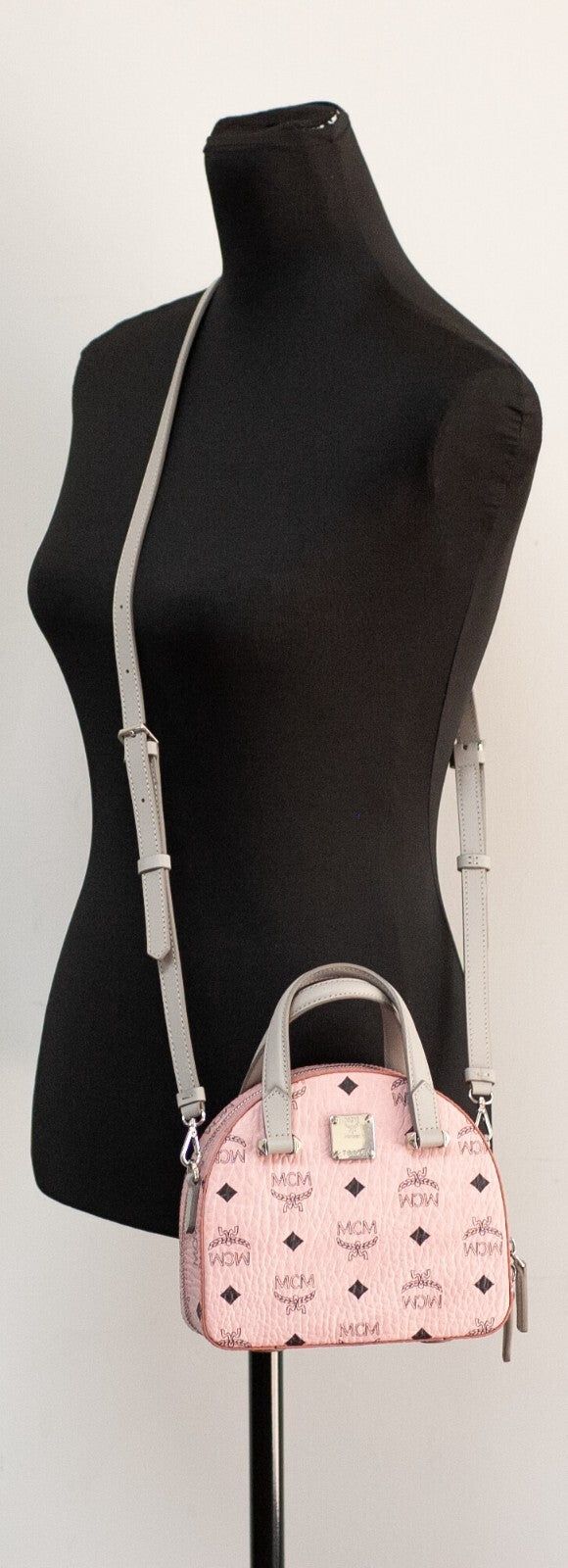 MCM MCM Signature Half Moon Top Handle Crossbody Women's Bag
