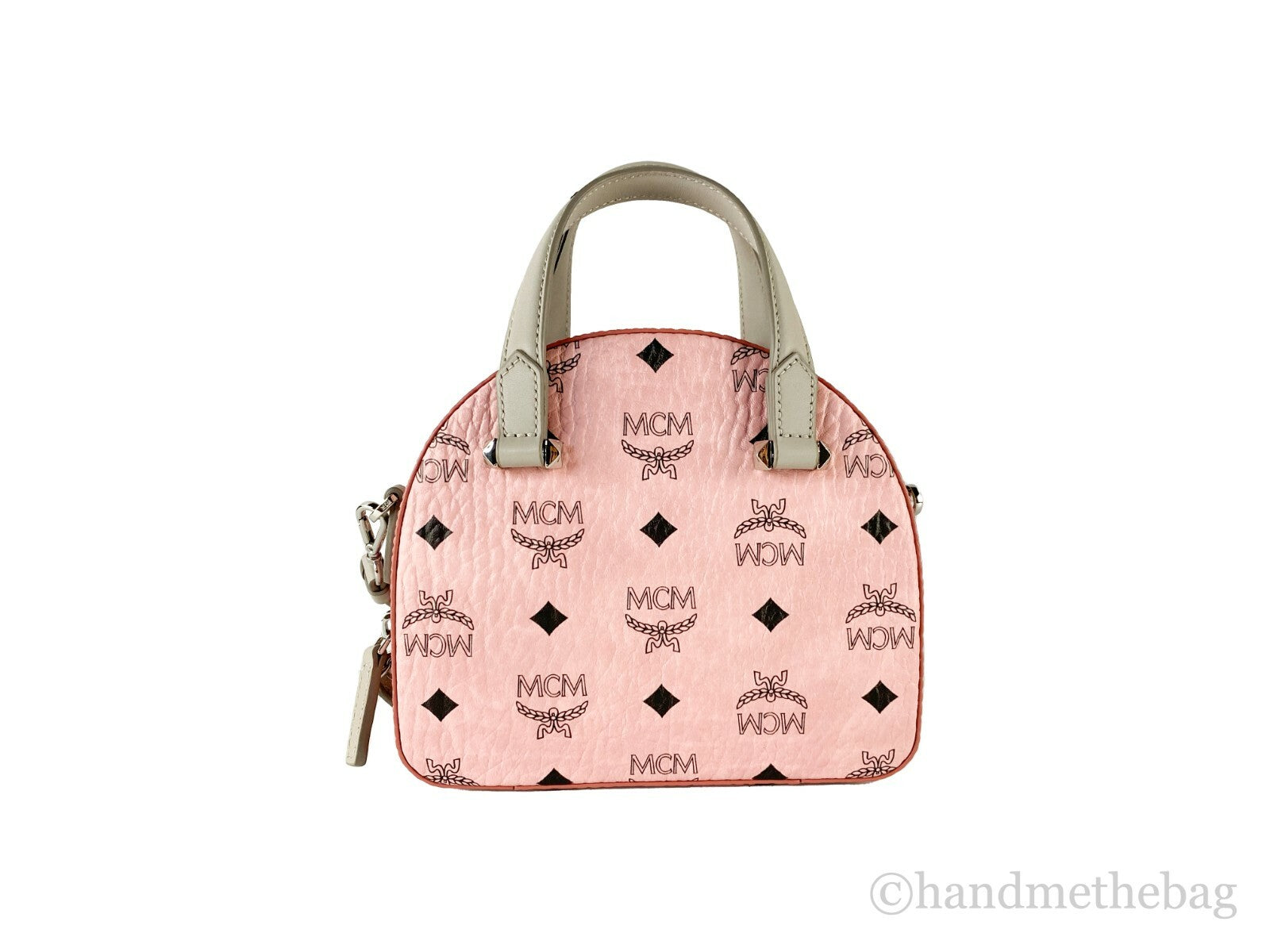 MCM MCM Signature Half Moon Top Handle Crossbody Women's Bag