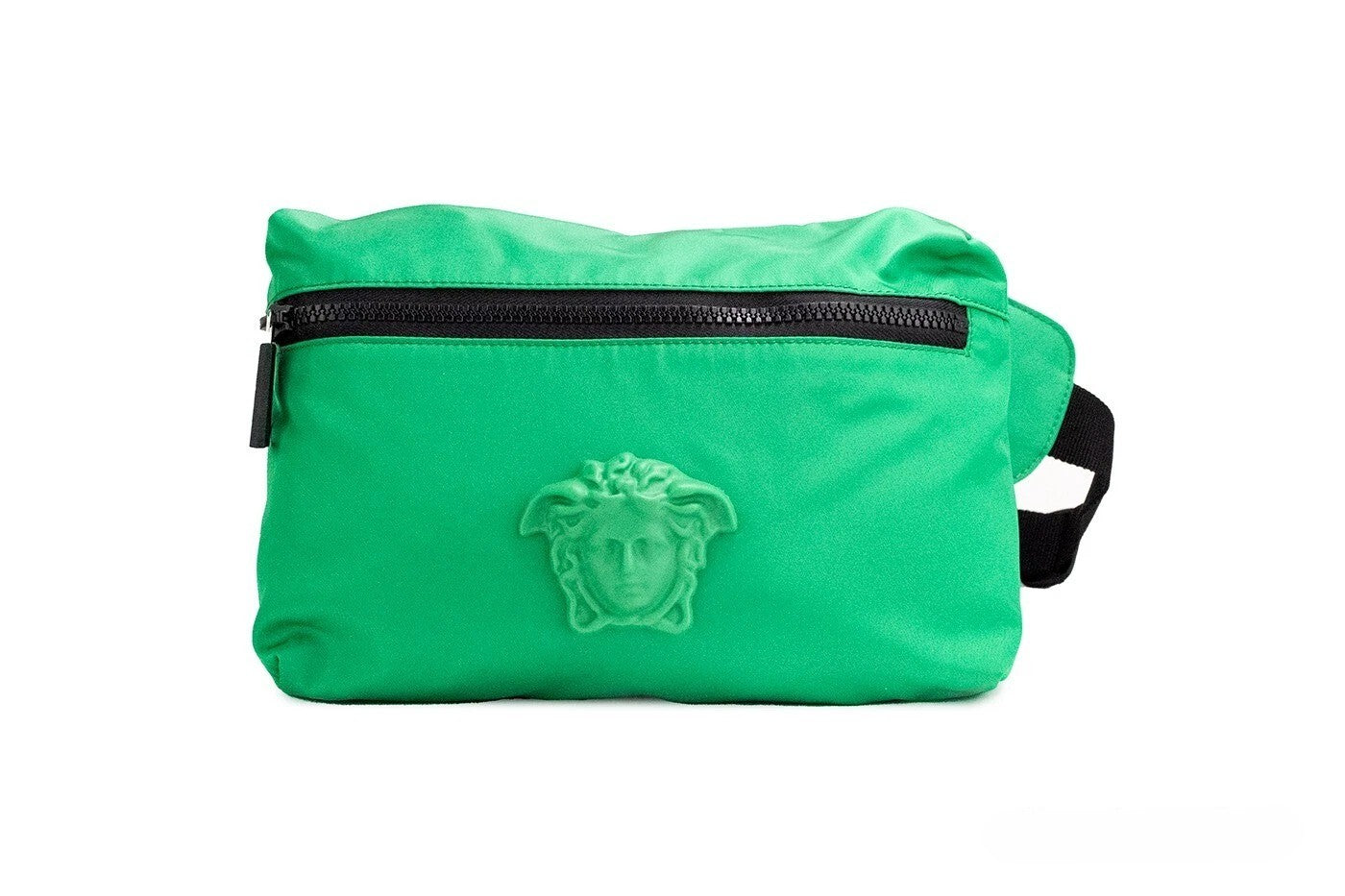Versace Versace Small Bright Green Nylon Matte Medusa Belt Bag Waist Fanny Pack Women's Purse