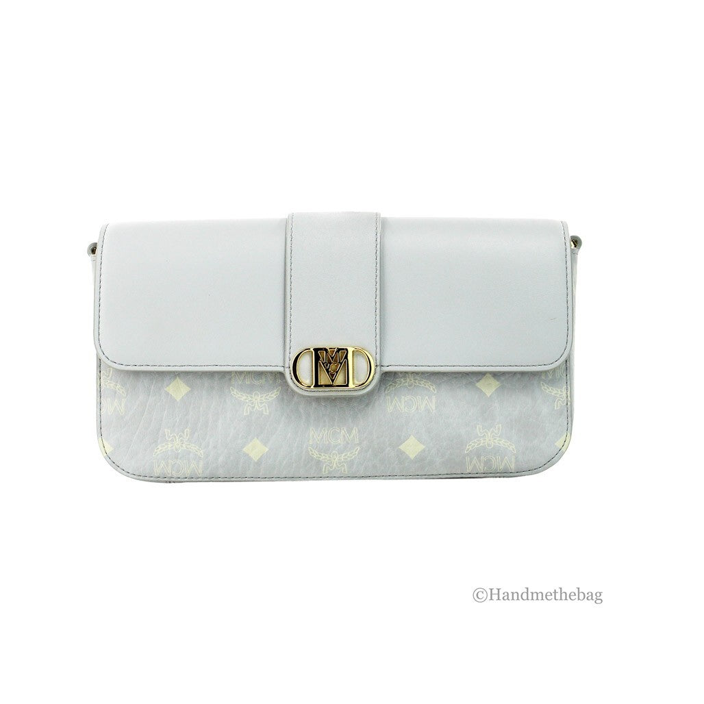 MCM MCM Small Mode Travia Pebbled Visetos Leather Shoulder Crossbody Clutch Women's Bag
